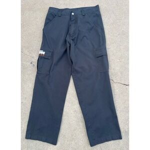 KTM Cargo Pants Men Size 30x28 Black Motocross Racing Utility Workwear Y2K